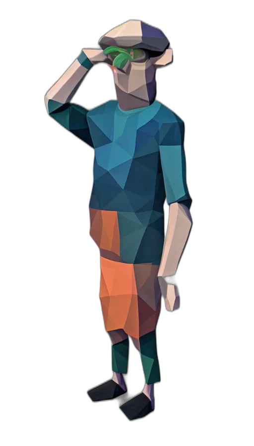 staff, jacket, dress, robot, 3d render, concept art, pixel art, cartoon transparent PNG cut-out