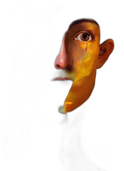 face, mask, staff, robot, photorealistic, concept art, 3d render, oil painting transparent PNG cut-out