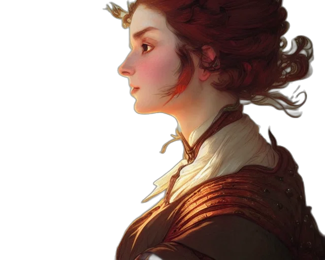 crown, face, staff, fantasy art transparent PNG cut-out