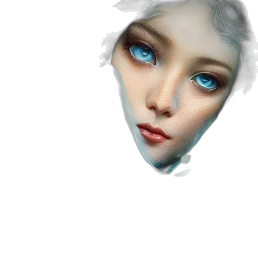 face, mask, robot, creature, photorealistic, fantasy art, concept art, 3d render transparent PNG cut-out