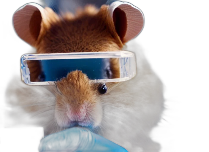 hat, animal, film, still, hamster, wearing, goggles, working transparent PNG cut-out