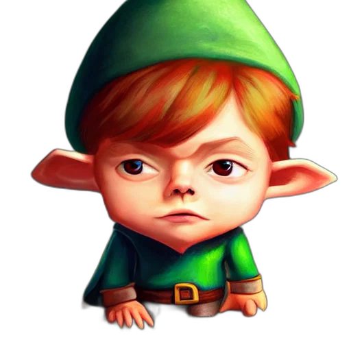 staff, hat, face, concept art, 3d render, fantasy art, pixel art, green transparent PNG cut-out