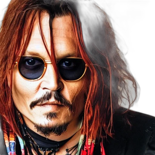 photorealistic, photo, johnny, depp transparent PNG cut-out