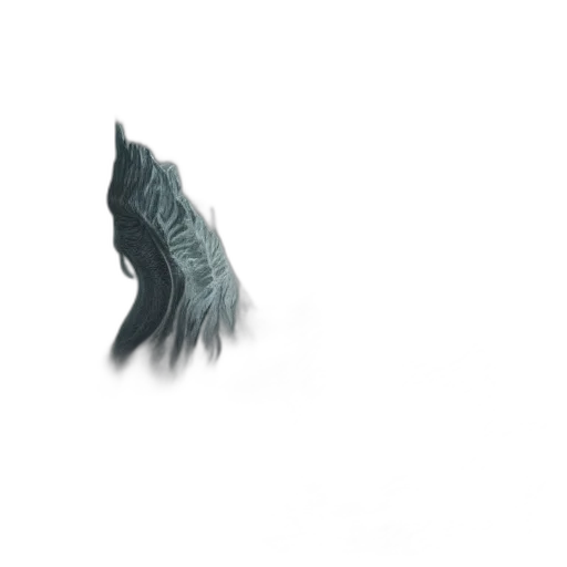 mask, creature, dragon, hair, 3d render, concept art, photorealistic, fantasy art transparent PNG cut-out