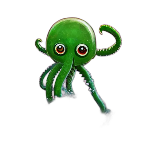 creature, staff, animal, weapon, 3d render, concept art, pixel art, photorealistic transparent PNG cut-out