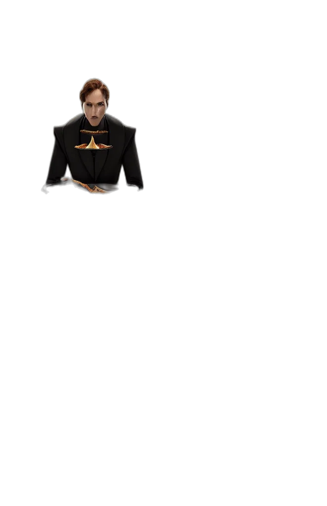 jacket, dress, dragon, staff, pixel art, 3d render, concept art, dune transparent PNG cut-out