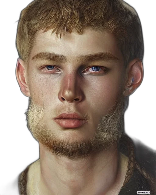 face, photorealistic, fantasy art, oil painting transparent PNG cut-out