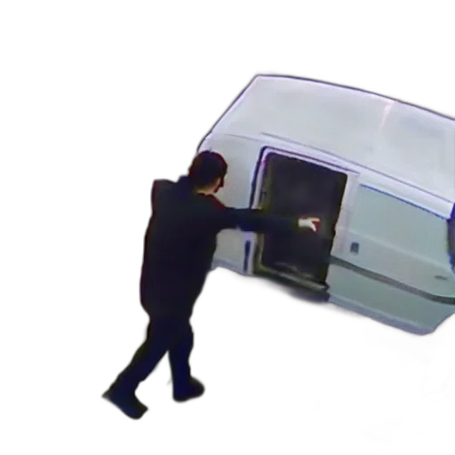 car, umbrella, robot, weapon, concept art, 3d render, cctv, footage transparent PNG cut-out