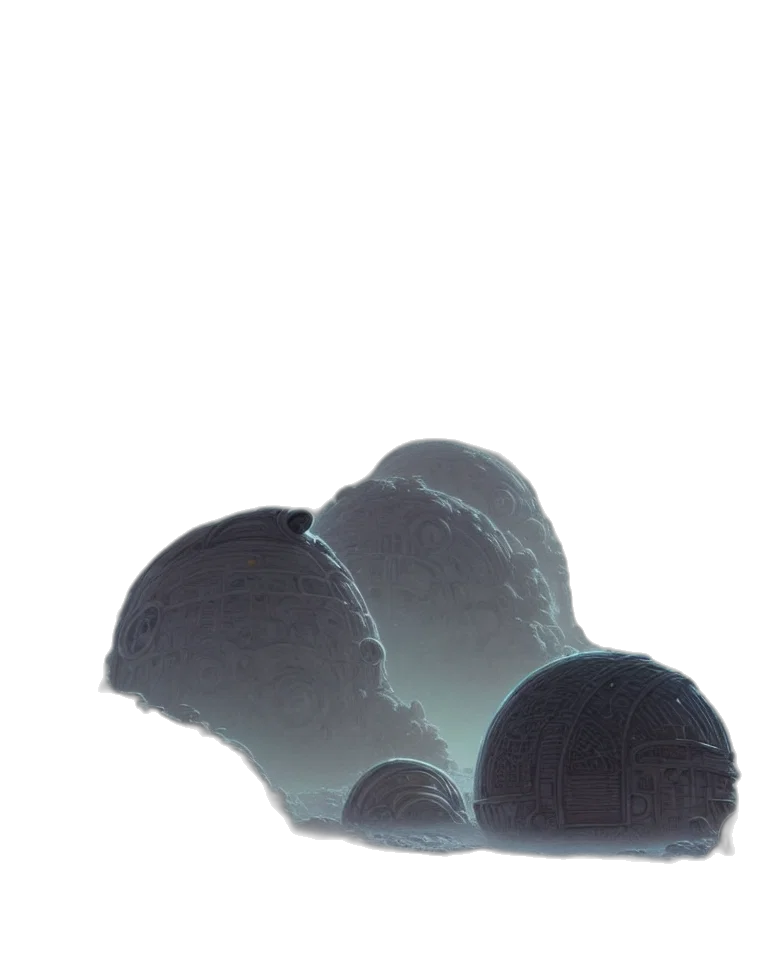 hat, shoes, crown, mask, 3d render, photorealistic, concept art, vaporwave transparent PNG cut-out
