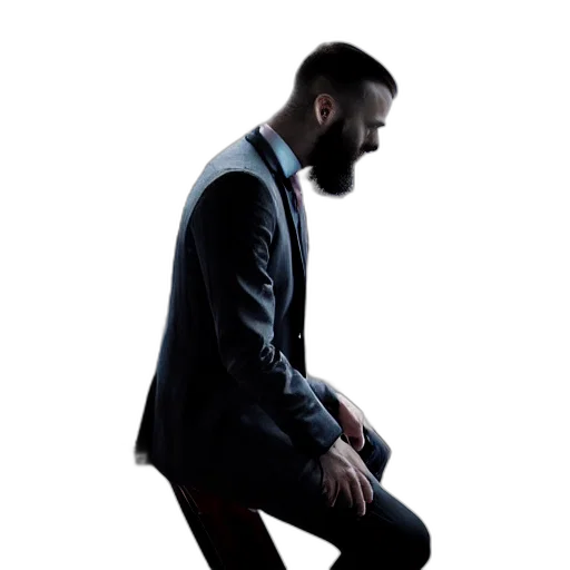 jacket, staff, hair, face transparent PNG cut-out