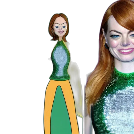 dress, cartoon, 3d render, concept art, outer space, pickle, rick, but transparent PNG cut-out