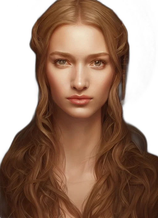 face, hair, crown, jewelry transparent PNG cut-out