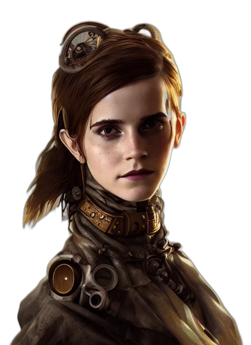 face, concept art, fantasy art, photorealistic transparent PNG cut-out