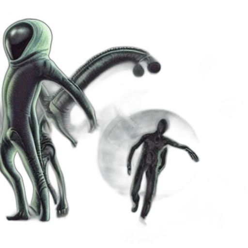 robot, creature, concept art, 3d render transparent PNG cut-out