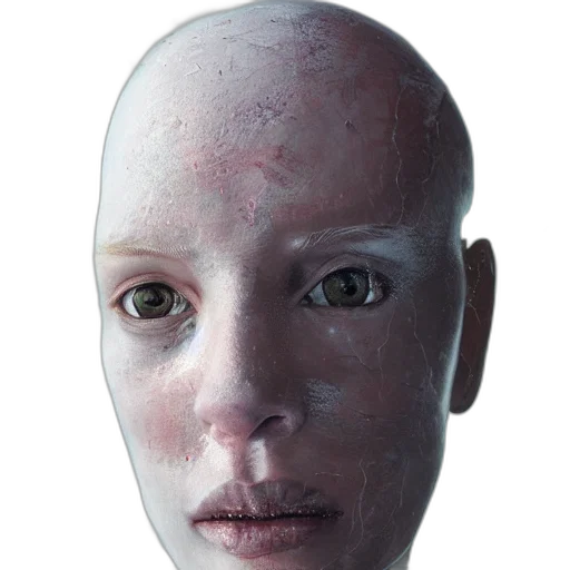 face, mask, robot, creature transparent PNG cut-out