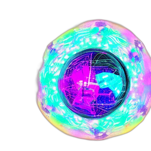 jewelry, umbrella, weapon, vaporwave, 3d render, cyberpunk, concept art, outer space transparent PNG cut-out