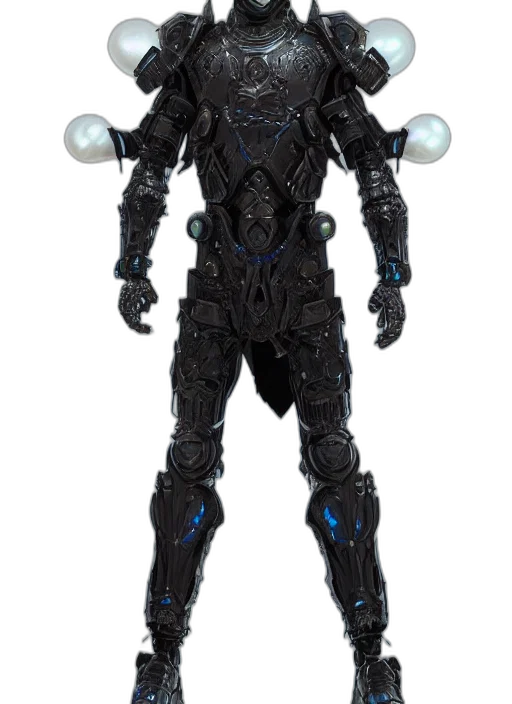 robot, 3d render, concept art, outer space, full, body, digital, painting transparent PNG cut-out