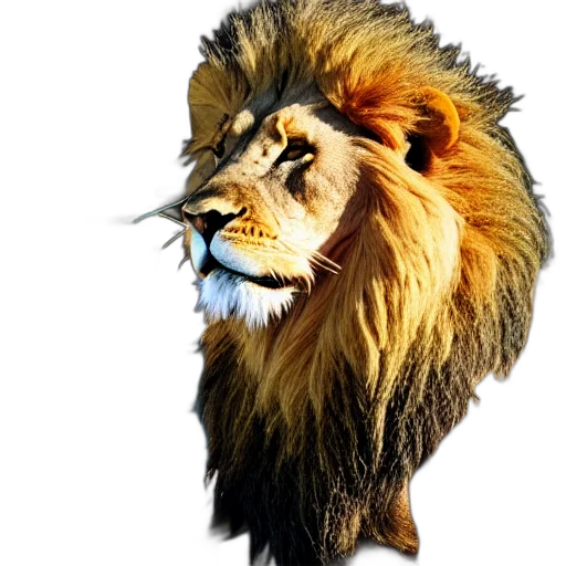 animal, crown, staff, creature, photorealistic, 3d render, concept art, fantasy art transparent PNG cut-out