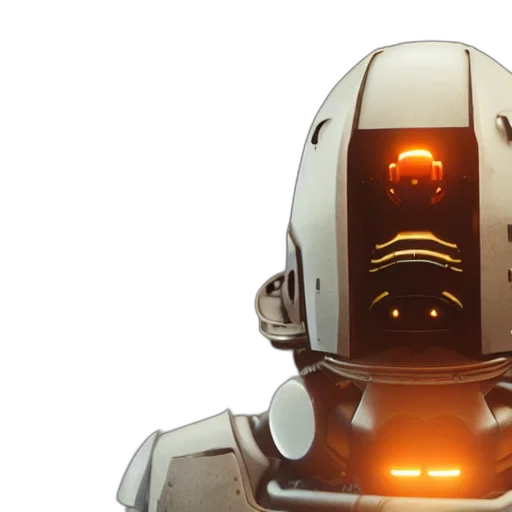 robot, mask, face, concept art transparent PNG cut-out