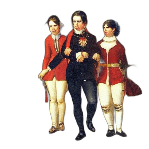 jacket, staff, concept art, oil painting, oil, panting, young, napoleon transparent PNG cut-out
