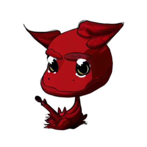 dragon, mask, creature, animal, pixel art, concept art, fantasy art, 3d render transparent PNG cut-out