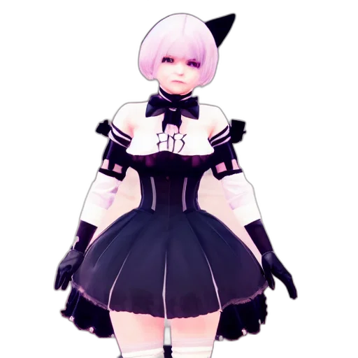 dress, staff, robot, creature transparent PNG cut-out