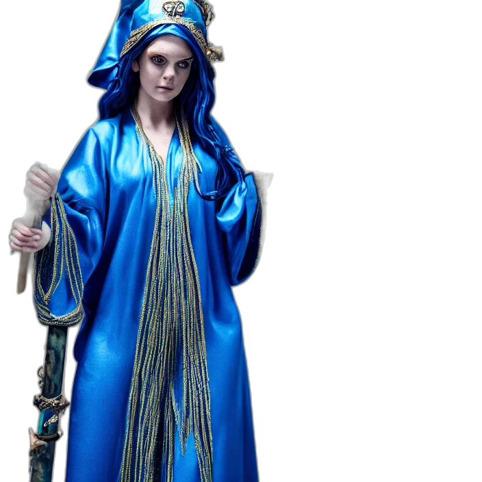 staff, dress, concept art, 3d render transparent PNG cut-out