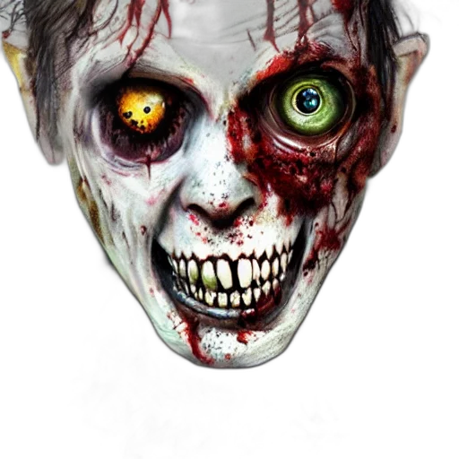mask, face, creature, photorealistic, concept art, 3d render, fantasy art, zombie transparent PNG cut-out