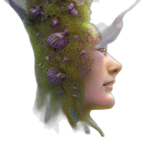 crown, creature, mask, face transparent PNG cut-out