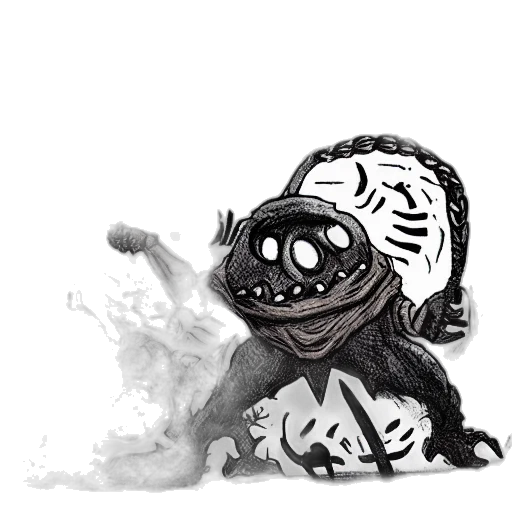 mask, creature, face, robot, concept art, comic book art, fantasy art, pixel art transparent PNG cut-out