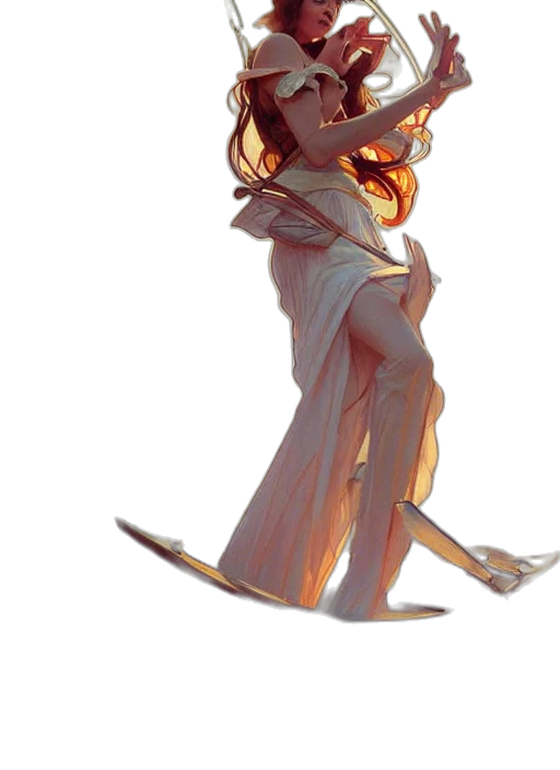 staff, dress, sword, crown, concept art, fantasy art, watercolor, pixel art transparent PNG cut-out