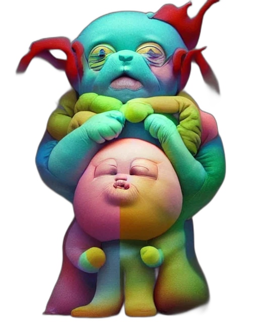 creature, face, concept art, 3d render transparent PNG cut-out