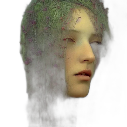 face, mask, creature, hair transparent PNG cut-out