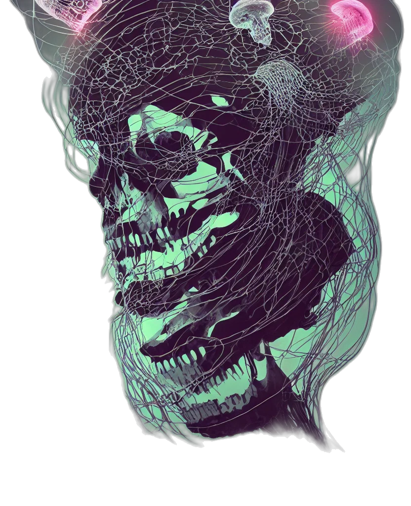mask, creature, face, hair transparent PNG cut-out