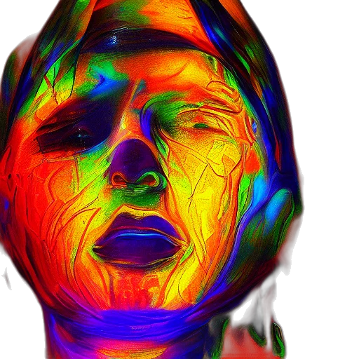 face, mask, photorealistic, 3d render transparent PNG cut-out