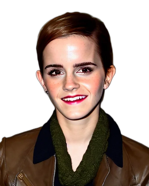 jacket, face, hair, staff transparent PNG cut-out