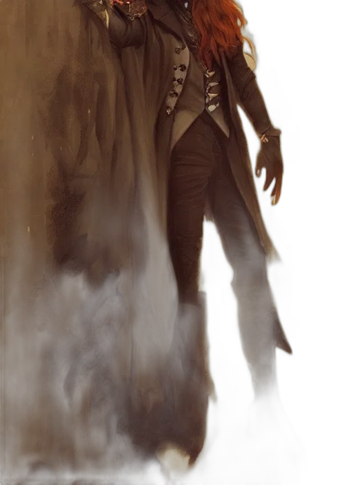 jacket, staff, creature, mask, concept art, fantasy art, comic book art, photorealistic transparent PNG cut-out