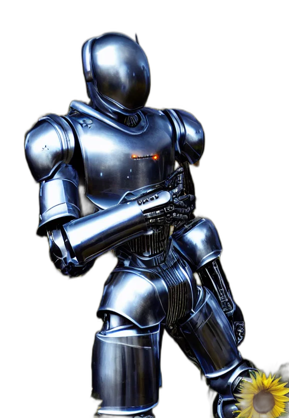 robot, weapon, concept art, 3d render transparent PNG cut-out