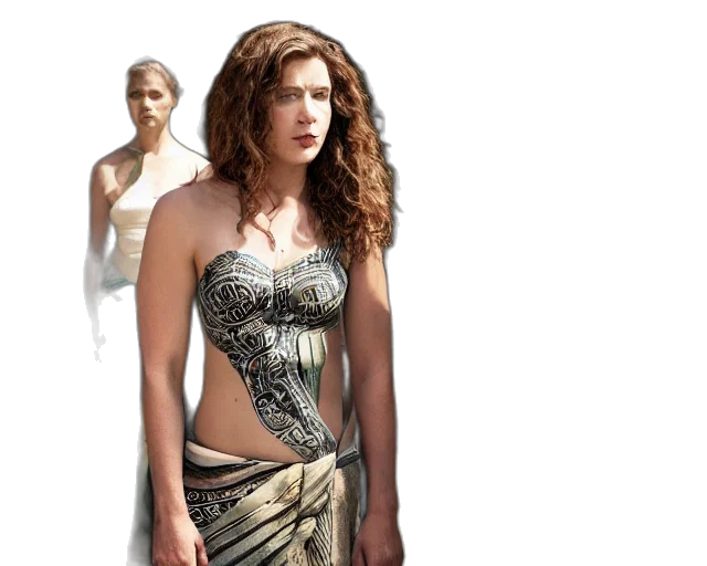 dress, jewelry, fantasy art, concept art transparent PNG cut-out