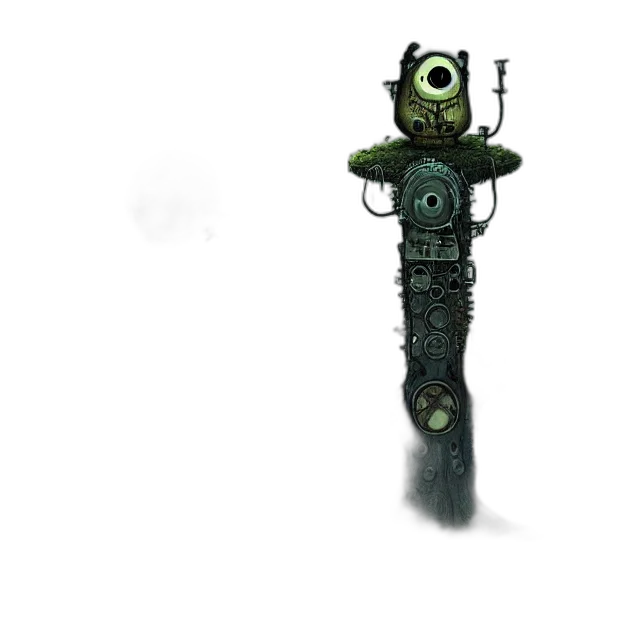 weapon, robot, staff, sword transparent PNG cut-out