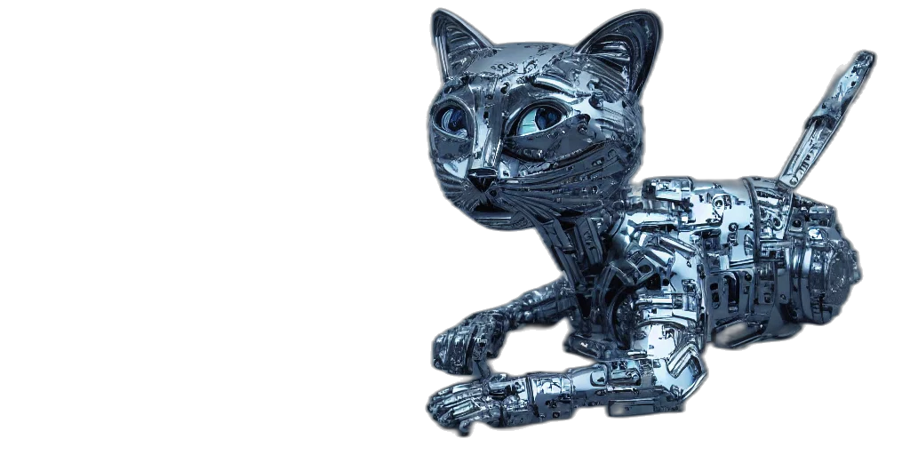 robot, animal, creature, jewelry, 3d render, concept art, cyberpunk, vaporwave transparent PNG cut-out