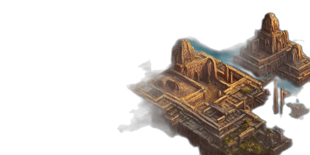 concept art, fantasy art, pixel art, 3d render transparent PNG cut-out