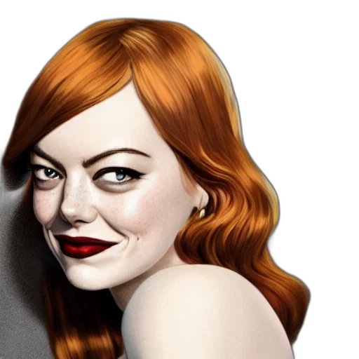 face, hair, photorealistic, cartoon, comic book art, concept art, full, portrait transparent PNG cut-out
