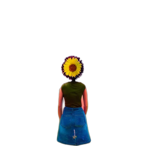 flower, dress, crown, mask transparent PNG cut-out
