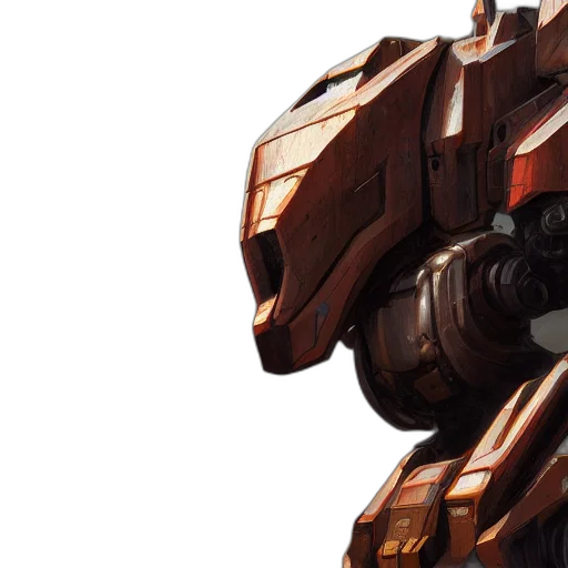 robot, concept art, photorealistic, 3d render transparent PNG cut-out