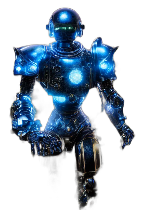 robot, 3d render, concept art, comic book art transparent PNG cut-out