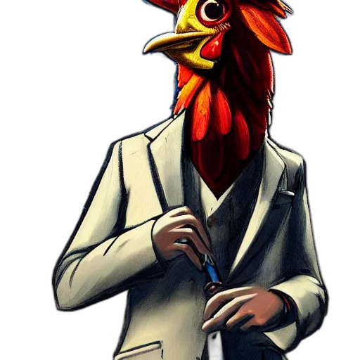 animal, mask, jacket, staff transparent PNG cut-out