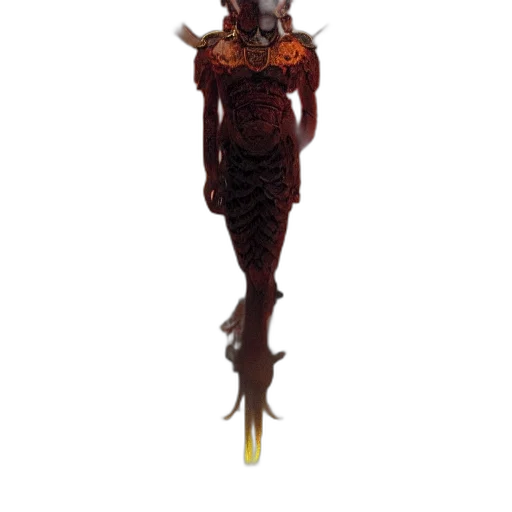 staff, jewelry, creature, animal, concept art, 3d render, fantasy art, underwater transparent PNG cut-out