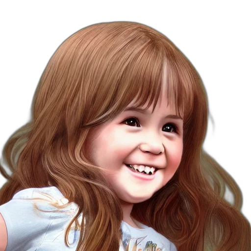 face, photorealistic, oil painting, pencil sketch, cartoon, cute, smiling, year transparent PNG cut-out
