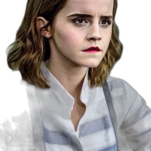 face, hair, jacket, creature transparent PNG cut-out
